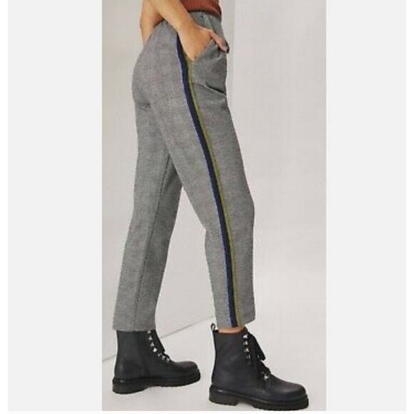 Maeve By Anthropologie Bettie Tapered High Rise Plaid Jogger Pant - Picture 9 of 9